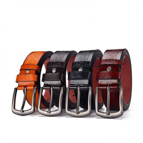 Wholesale Luxury Men Real 100% Genuine Fashion Cowhide Leather Belt5