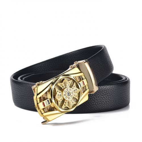 Wholesale Luxury Men Real 100% Genuine Fashion Cowhide Leather Belt6