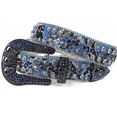 Bling cowgirl belts with western skull buckle sets belt