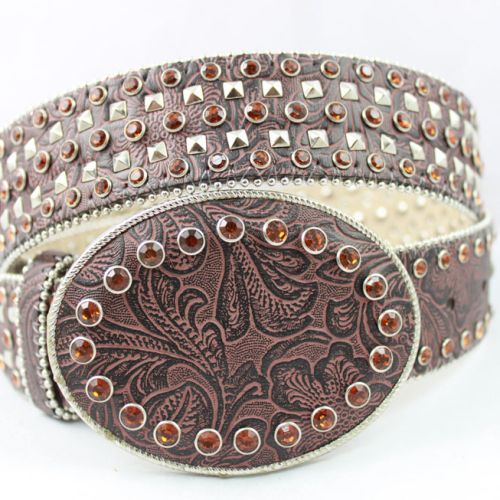 Full of rivets and rhinestone customer made cowgirl belts