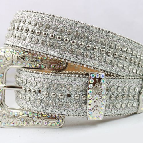 High quality guangzhou factory shining women PU/Leather western belts