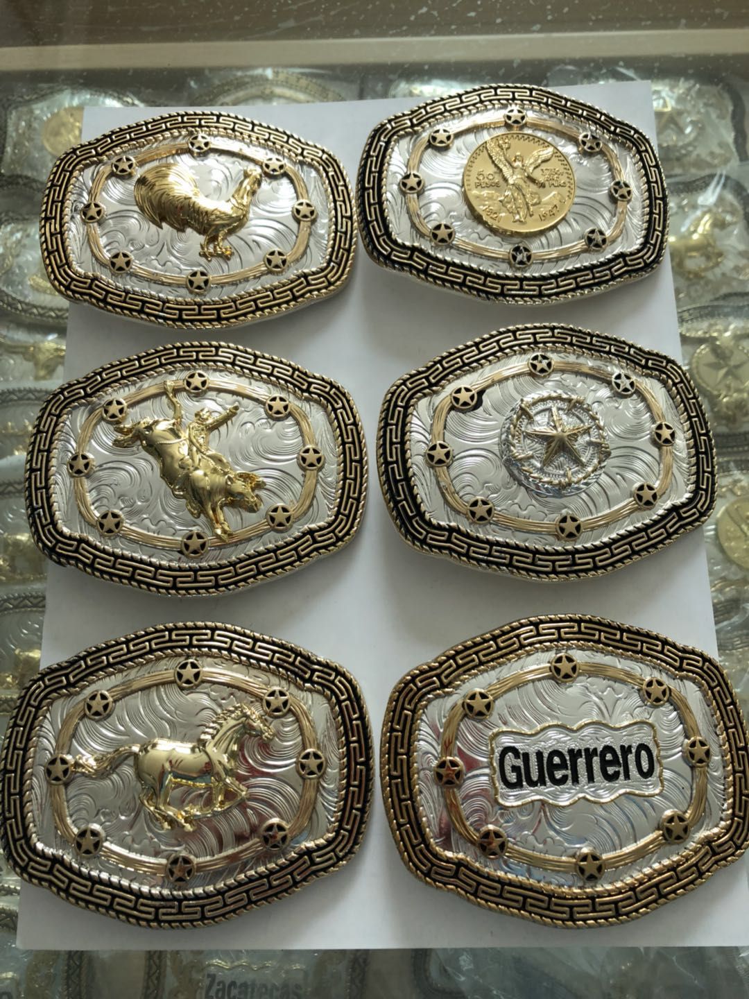 Star  circle around deffernt deisgn belt buckles