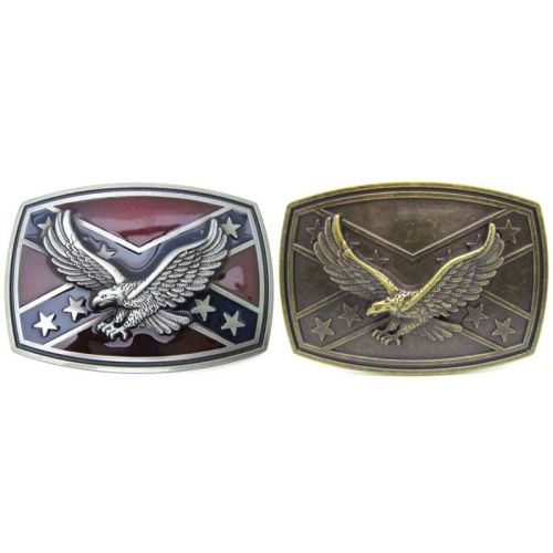 Anqiue nickle color and antique brass color eagle belt buckle