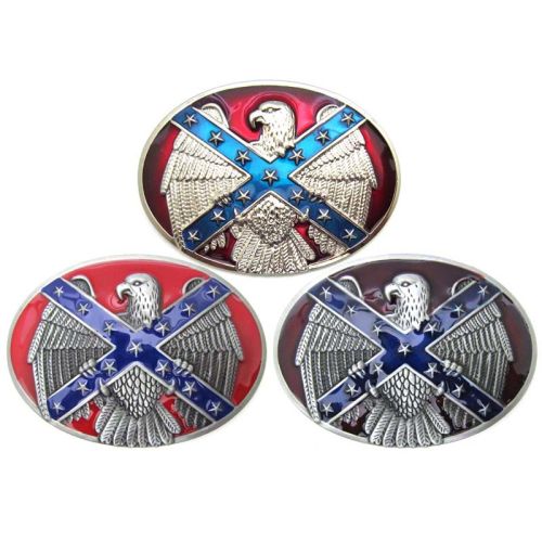 Eagle buckle painted colors nickle color belt buckle