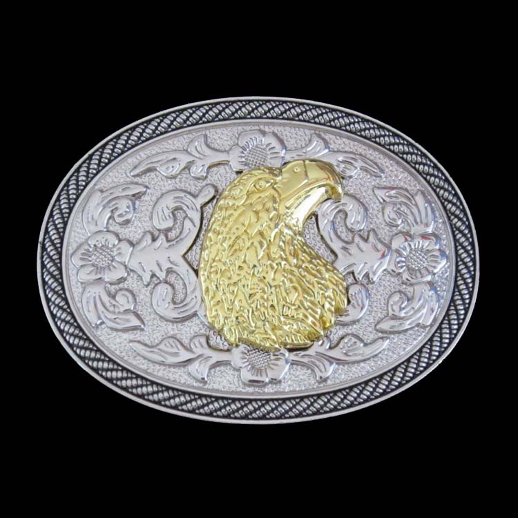 Silver gold color ropd design around belt buckles