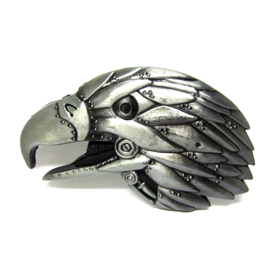 3D eagle head shapre unque belt buckle